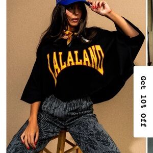Dressed in LALA Black and Yellow Sweatshirt